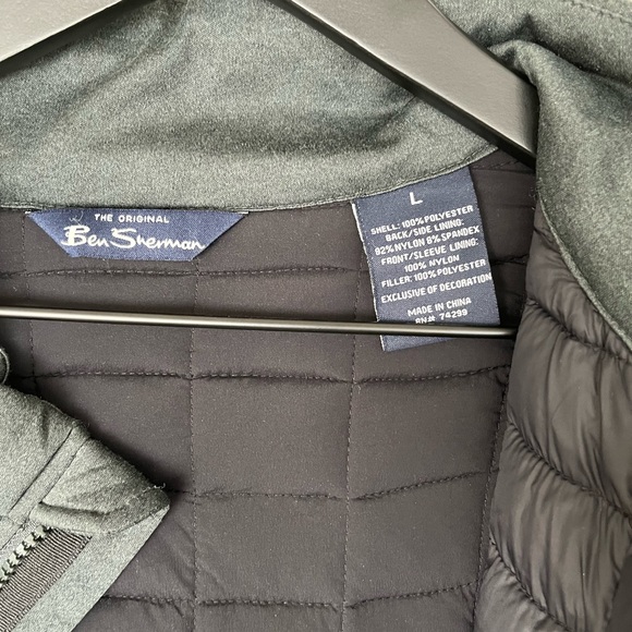 Ben Sherman - Puffy Jacket- Green -Polyester outer - nylon + spandex - Large - Picture 2 of 5